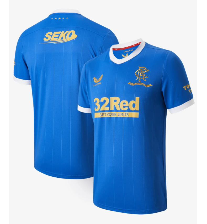 2021/22 Glasgow Rangers Home Kit Soccer Jersey